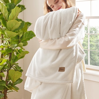Foto 1 | Foto 1 | Manta Gruesa Para Invierno, Cálida Y Acogedora, De 66 X 90 Pulgadas, Color Crema - Venta Internacional.