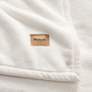 Foto 5 | Foto 5 | Manta Gruesa Para Invierno, Cálida Y Acogedora, De 66 X 90 Pulgadas, Color Crema - Venta Internacional.