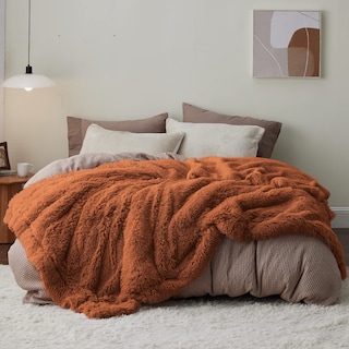 Foto 5 | Foto 5 | Manta Bedsure Fluffy Burnt Orange King Size Para Cama De 270 X 230 Cm - Venta Internacional.