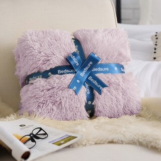 Foto 5 | Foto 5 | Manta Bedsure Fluffy Lavanda Púrpura Tamaño Queen - Venta Internacional.