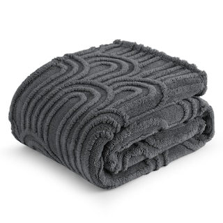 Foto 1 | Foto 1 | Manta De Cama Gris Supersuave Y Acogedora Para Mujer - Venta Internacional.