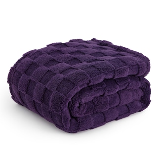 Foto 1 | Foto 1 | Manta Bedsure, Forro Polar De Franela, Color Morado, 130 X 150 Cm - Venta Internacional.
