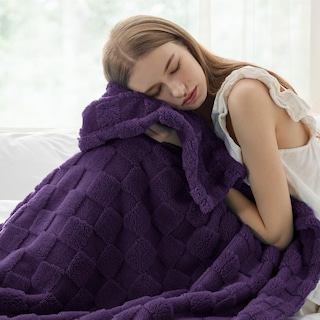 Foto 3 | Foto 3 | Manta Bedsure, Forro Polar De Franela, Color Morado, 130 X 150 Cm - Venta Internacional.