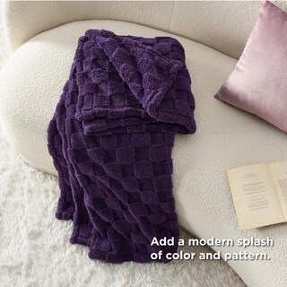 Foto 5 | Foto 5 | Manta Bedsure, Forro Polar De Franela, Color Morado, 130 X 150 Cm - Venta Internacional.
