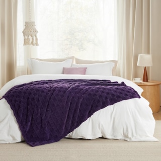 Foto 6 | Foto 6 | Manta Bedsure, Forro Polar De Franela, Color Morado, 130 X 150 Cm - Venta Internacional.