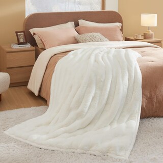Foto 6 | Foto 6 | Manta Bedsure De Piel Sintética Suave Y Esponjosa, 50 X 70 Cm, Color Blanco - Venta Internacional.