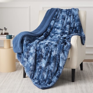 Foto 1 | Foto 1 | Manta Bedsure Sherpa De Piel Sintética Índigo 127 X 152 Cm - Venta Internacional.