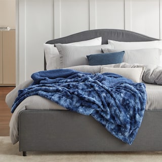 Foto 2 | Foto 2 | Manta Bedsure Sherpa De Piel Sintética Índigo 127 X 152 Cm - Venta Internacional.