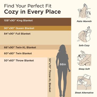 Foto 6 | Foto 6 | Manta Sherpa Queen Para Invierno, 230 X 230 Cm, Color Beige - Venta Internacional.