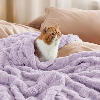 Foto 4 | Foto 4 | Manta Bedsure Lavender Fog, Forro Polar Para Sofá, 150 X 200 Cm - Venta Internacional.