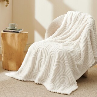 Foto 2 | Foto 2 | Manta De Forro Polar Doble Para Sofá, Supersuave Y Acogedora, Color Blanco - Venta Internacional.