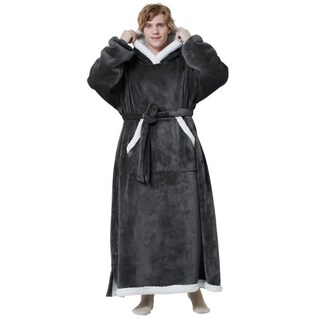 Foto 4 | Foto 4 | Manta Portátil Con Capucha Bedsure Sherpa Para Mujeres Y Hombres - Venta Internacional.