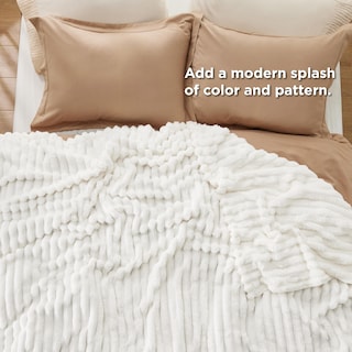 Foto 5 | Foto 5 | Manta Bedsure California King Size, Forro Polar, Color Blanco - Venta Internacional.