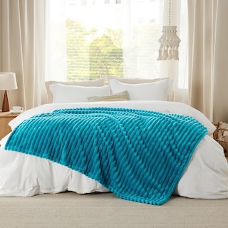 Foto 6 | Foto 6 | Manta De Forro Polar, 130 X 180 Cm, Suave Y Acogedora, Color Verde Azulado - Venta Internacional.