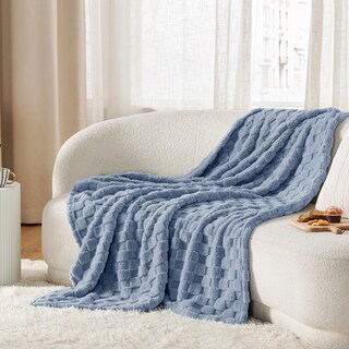 Foto 2 | Foto 2 | Manta Bedsure Ashley De Forro Polar Azul Para Sofá, 130 X 150 Cm - Venta Internacional.