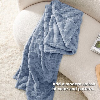 Foto 5 | Foto 5 | Manta Bedsure Ashley De Forro Polar Azul Para Sofá, 130 X 150 Cm - Venta Internacional.