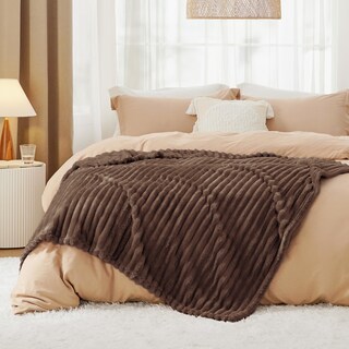 Foto 6 | Foto 6 | Manta De Forro Polar Bedsure Fondue Fudge De 150 X 200 Cm Para Sofá - Venta Internacional.