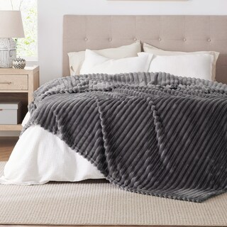 Foto 2 | Foto 2 | Manta Bedsure De Forro Polar Gris Tamaño Queen, 230 X 230 Cm, Para Sofá - Venta Internacional.