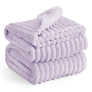 Foto 1 | Foto 1 | Manta Bedsure Lavanda Fog Forro Polar Para Sofá, 230 X 230 Cm - Venta Internacional.
