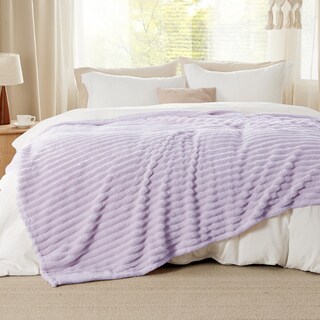 Foto 2 | Foto 2 | Manta Bedsure Lavanda Fog Forro Polar Para Sofá, 230 X 230 Cm - Venta Internacional.