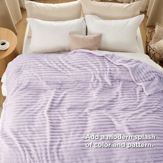 Foto 5 | Foto 5 | Manta Bedsure Lavanda Fog Forro Polar Para Sofá, 230 X 230 Cm - Venta Internacional.