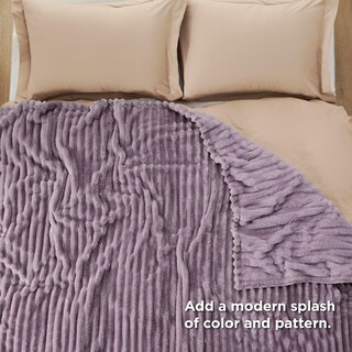 Foto 5 | Foto 5 | Manta Bedsure De Forro Polar Morado Claro Para Sofá, 274 X 229 Cm - Venta Internacional.