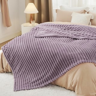 Foto 6 | Foto 6 | Manta Bedsure De Forro Polar Morado Claro Para Sofá, 274 X 229 Cm - Venta Internacional.