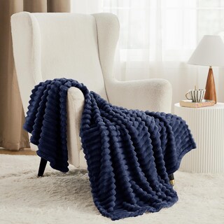 Foto 2 | Foto 2 | Manta Bedsure De Forro Polar Azul Para Sofá Gentlesoft 130 X 180 Cm - Venta Internacional.