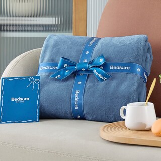 Foto 6 | Foto 6 | Manta De Cama, Forro Polar, Tamaño King, Franela Azul Lavada - Venta Internacional.