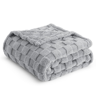Foto 1 | Foto 1 | Manta Bedsure, Forro Polar De Franela Gris Plateado, 130 X 150 Cm - Venta Internacional.
