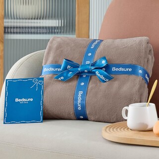 Foto 7 | Foto 7 | Manta Polar Bedsure para Cama King Size Marrón Moca 274 x 229 cm - Venta Internacional