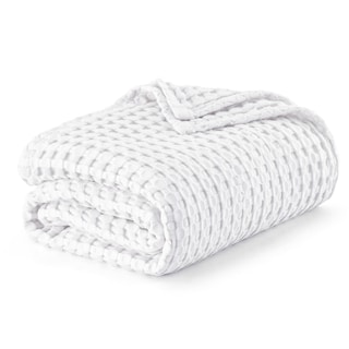Foto 2 | Foto 2 | Manta Bedsure Cooling De Algodón Con Forma De Gofre, Tamaño Queen, Color Blanco - Venta Internacional.