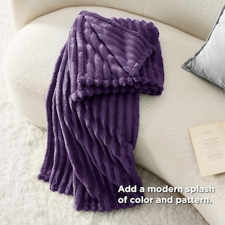Foto 5 | Foto 5 | Manta Bedsure De Forro Polar Morado Para Sofá, 130 X 150 Cm - Venta Internacional.