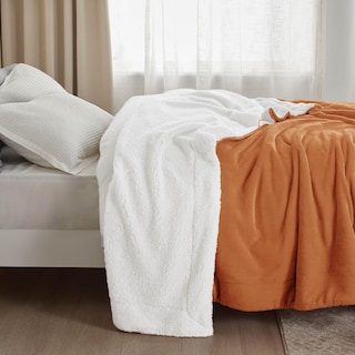 Foto 5 | Foto 5 | Manta Bedsure Sherpa de Forro Polar Queen Size Gruesa Naranja - Venta Internacional
