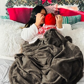 Foto 5 | Foto 5 | Manta De Cama, Forro Polar, Tamaño Queen, Marrón Suave, 230 X 230 Cm - Venta Internacional.
