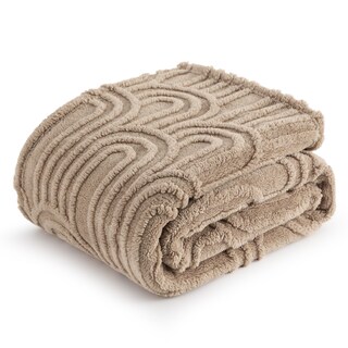 Foto 1 | Foto 1 | Manta De Cama Marrón Supersuave Y Acogedora Para Mujer - Venta Internacional.