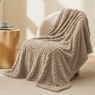 Foto 2 | Foto 2 | Manta De Cama Marrón Supersuave Y Acogedora Para Mujer - Venta Internacional.