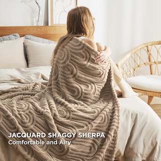 Foto 3 | Foto 3 | Manta De Cama Marrón Supersuave Y Acogedora Para Mujer - Venta Internacional.