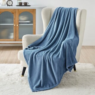 Foto 1 | Foto 1 | Manta Polar Para Cama, Color Azul Lavado, 300 G/m², Tamaño Doble, 150 X 200 Cm - Venta Internacional.