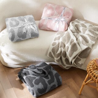 Foto 6 | Foto 6 | Manta De Cama Con Diseño De Leopardo, Tejido Supersuave, 130 X 150 Cm, Color Rosa - Venta Internacional.