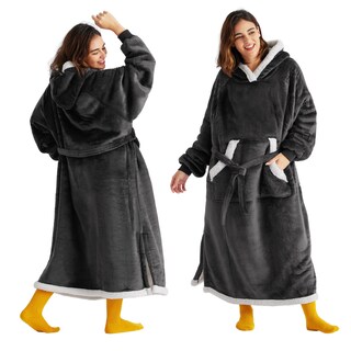 Foto 1 | Foto 1 | Manta Portátil Con Capucha Bedsure Para Mujer Y Hombre, Forro Polar Sherpa - Venta Internacional.