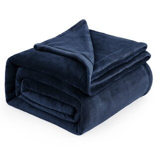 Foto 1 | Foto 1 | Manta Bedsure De Forro Polar Azul Marino, Tamaño King, 274 X 229 Cm - Venta Internacional.
