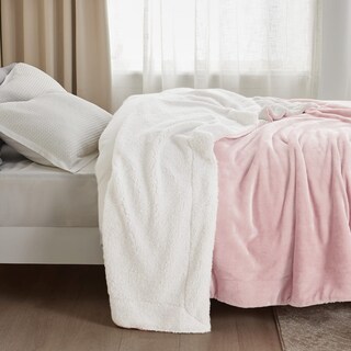 Foto 5 | Foto 5 | Manta Bedsure Sherpa De Forro Polar Tamaño King, 270 X 230 Cm, Color Rosa - Venta Internacional.
