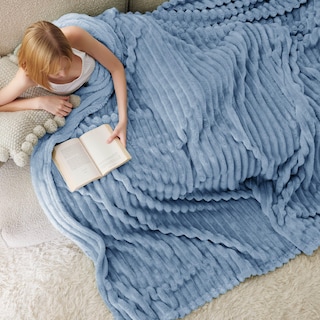 Foto 1 | Foto 1 | Manta Bedsure Gentlesoft Forro Polar de Franela 270 X 230 cm Azul - Venta Internacional