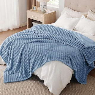 Foto 5 | Foto 5 | Manta Bedsure Gentlesoft Forro Polar de Franela 270 X 230 cm Azul - Venta Internacional