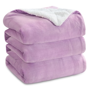 Foto 1 | Foto 1 | Manta Bedsure Sherpa De Forro Polar Tamaño Queen Lila - Venta Internacional.