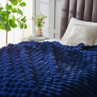 Foto 2 | Foto 2 | Manta Newcosplay De Piel Sintética Azul Marino Oscuro, 550 G/m² (130 X 150 Cm) - Venta Internacional.
