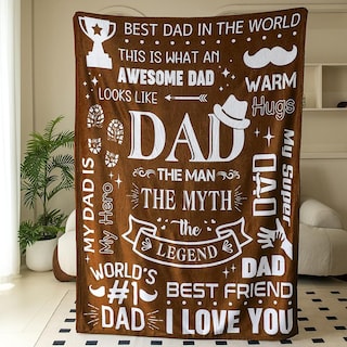 Foto 2 | Foto 2 | Manta Inkarts Dad De Daughter & Son, 70 X 125 Cm - Venta Internacional.