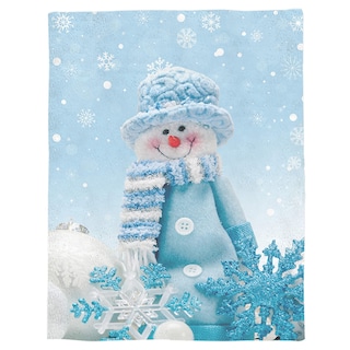 Foto 1 | Foto 1 | Manta Vandarllin Con Diseño De Muñeco De Nieve Para Invierno, 125 X 150 Cm - Venta Internacional.