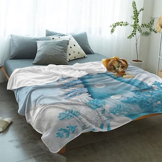 Foto 2 | Foto 2 | Manta Vandarllin Con Diseño De Muñeco De Nieve Para Invierno, 125 X 150 Cm - Venta Internacional.